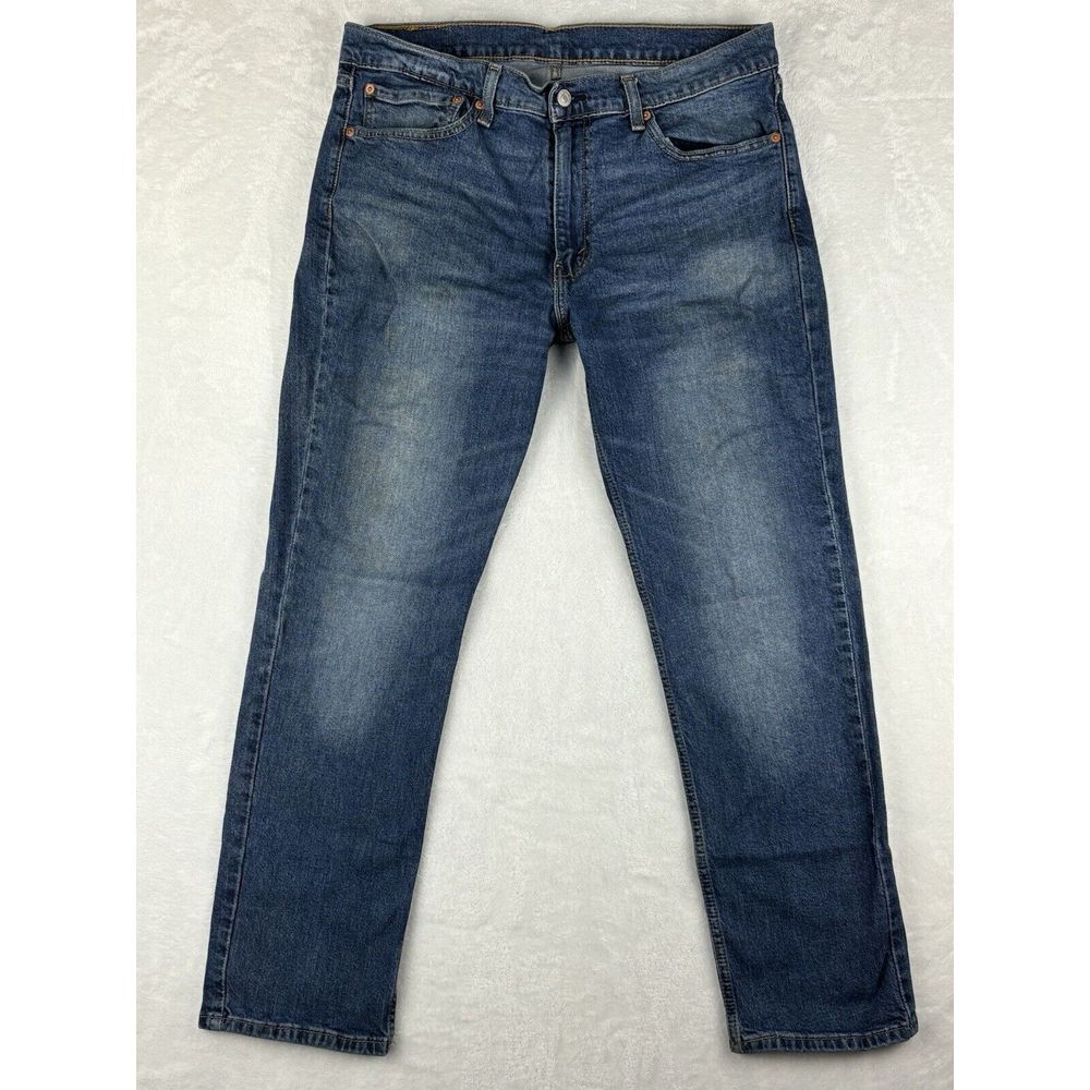 Levi's 511 Jeans Mens Blue Medium Wash Mid‎ Rise Jeans 36x30 (35x30 Measured)